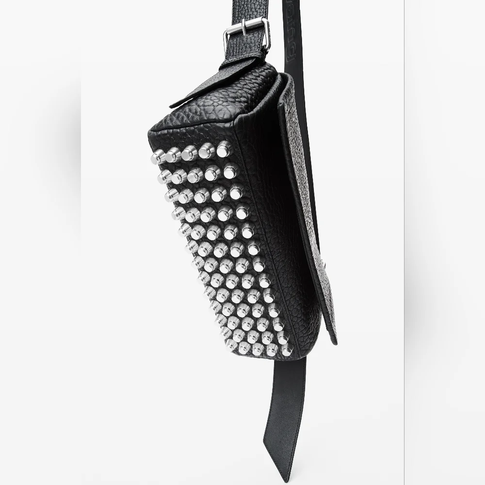 Alexander Wang Ricco Black Textured Leather Bag (Medium) - Picture 3 of 15